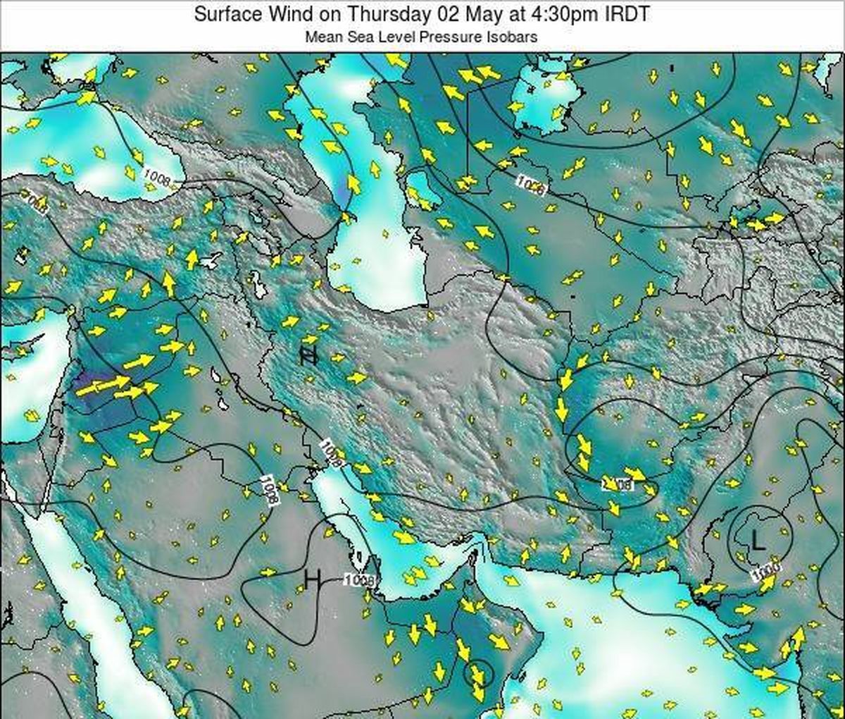 طوفان عجیب دلیلی بر خشکی جو ایران و خاومیانه در روزهای اخیر+نقشه هواشناسی