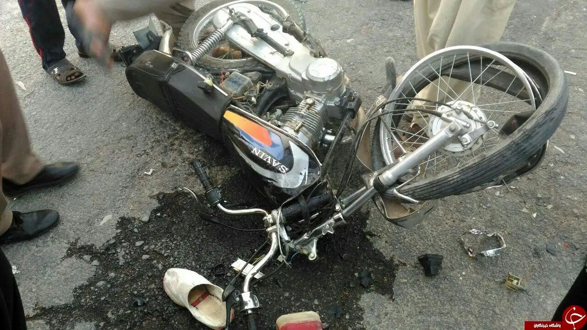 مرگ دلخراش موتوسوار در برخورد با کمپرسی