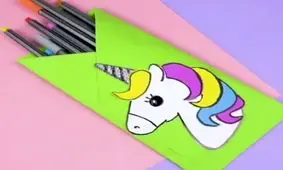 ایده جامدادی با کاغد رنگی