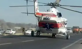 ۶ مجروح در سانحه رانندگی محور میرجاوه / انتقال مصدومین با بالگرد هوایی