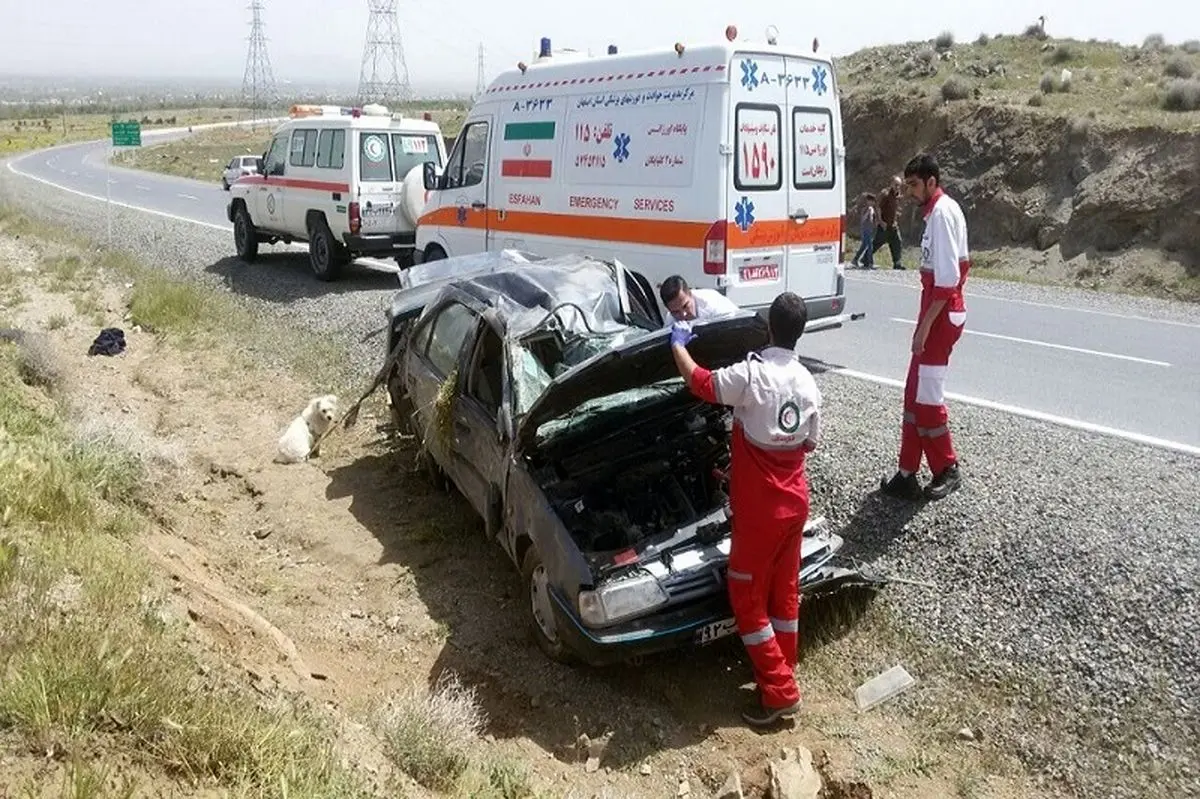 واژگونی خودرو در گلپایگان سه مصدوم برجا گذاشت