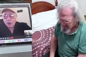 دیدار مجازی اکبر زنجانپور و منوچهر فرید/ ویدئو