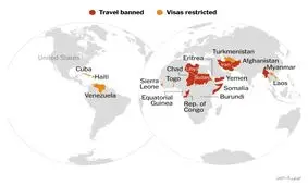 ممنوعیت ورود به آمریکا برای 12 کشور | معافیت کامل ورزشکاران؛ سوری‌های خوشحال!