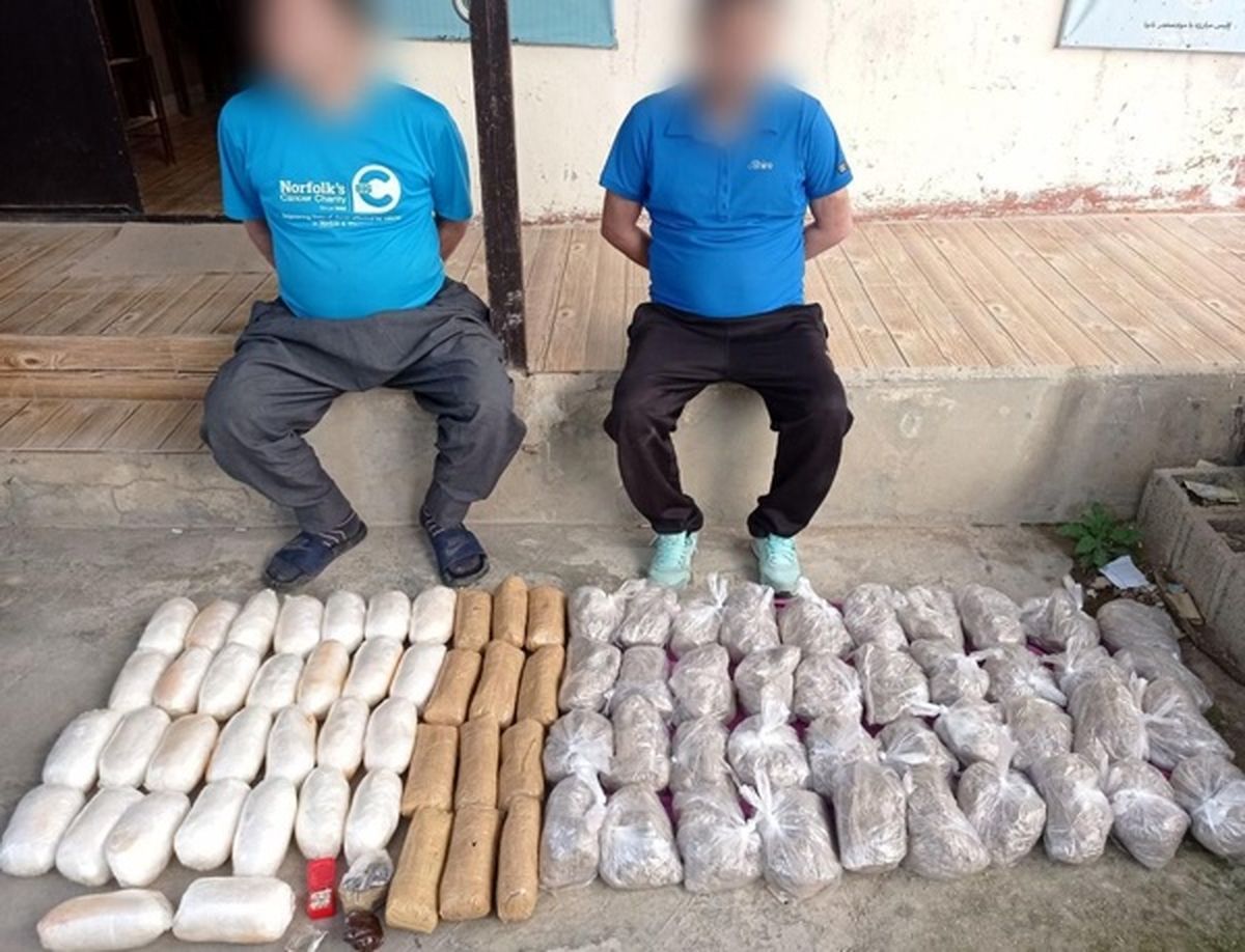 دستگیری قاچاقچیان فومن با ۶۷ کیلوگرم مواد مخدر
