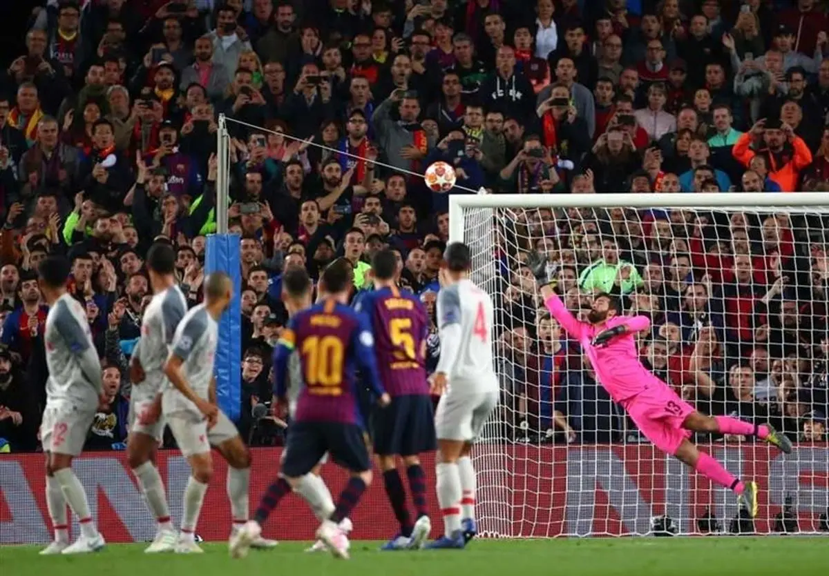 تقلب ۳ متری مسی برای گلزنی مقابل لیورپول!