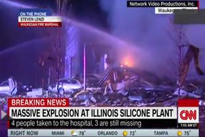 تصاویر جدید از انفجار مهیب در ایالت ایلینوی_آمریکا