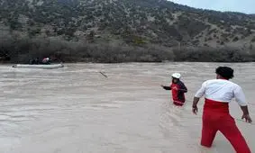 نجات جان مردی که خود را به رودخانه «گادر» سپرد