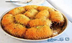 کاداییف رول شده گردویی، دسر لذیذ ترکیه ای ویژه ماه رمضان+عکس
