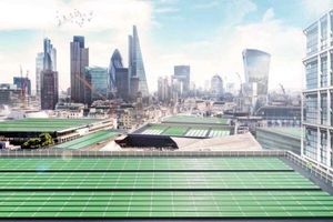 تولید صفحه خورشیدی زیستی برای تصفیه هوا در لندن