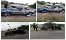 توضیحات پلیس هرمزگان درباره فیلم واژگونی خودروی حامل مشروبات الکلی در میناب