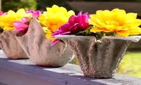 ترفندی برای ساخت گلدان