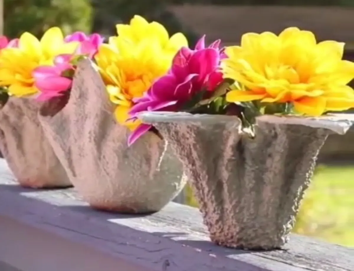 ترفندی برای ساخت گلدان