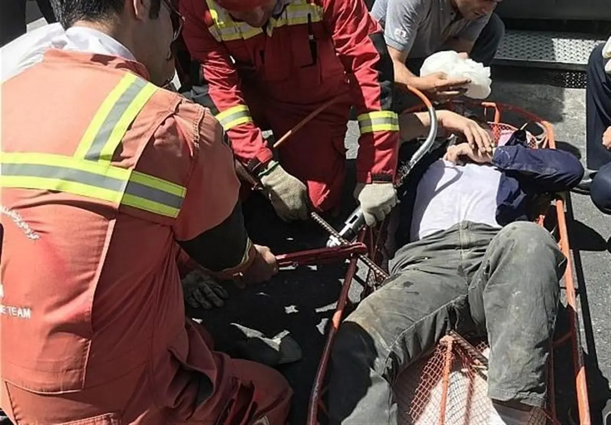 فرو رفتن میلگرد در پای جوشکار + تصاویر