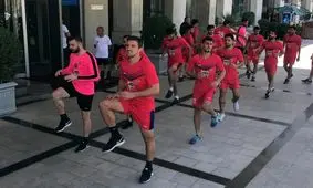سید جلال با پرسپولیسی ها تمرین کرد
