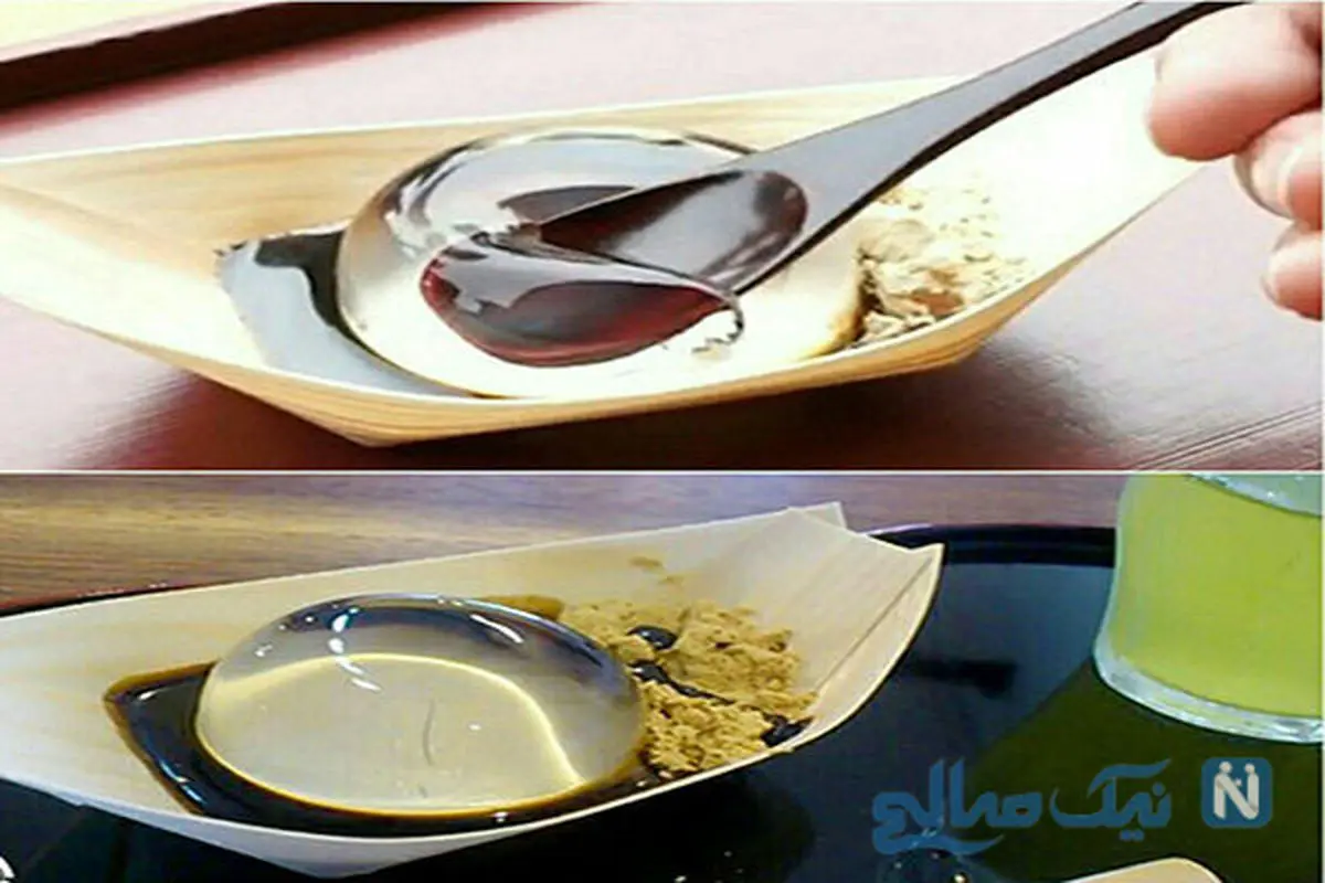 کیک آب یک دسر عجیب و شفاف و لرزان ژاپنی!+تصاویر