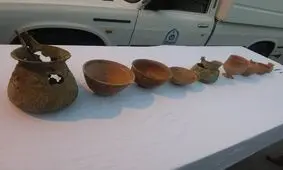 ظروف مفرغی ۳ هزار ساله در بهشهر کشف شد