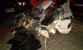 برخورد کامیون با پراید در جاده کاشمر 2 کشته و 2 مجروح برجای گذاشت