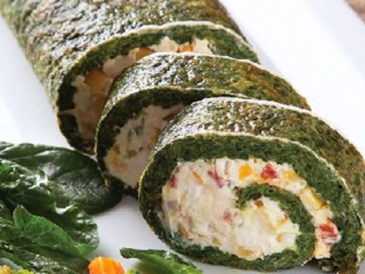 طرز تهیه رولت اسفناج فوق العاده خوشمزه