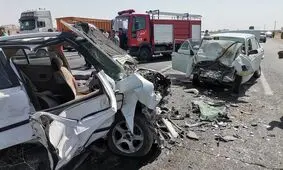مرگ 3 نفر در تصادف پیکان و تیبا در چهارمحال و بختیاری