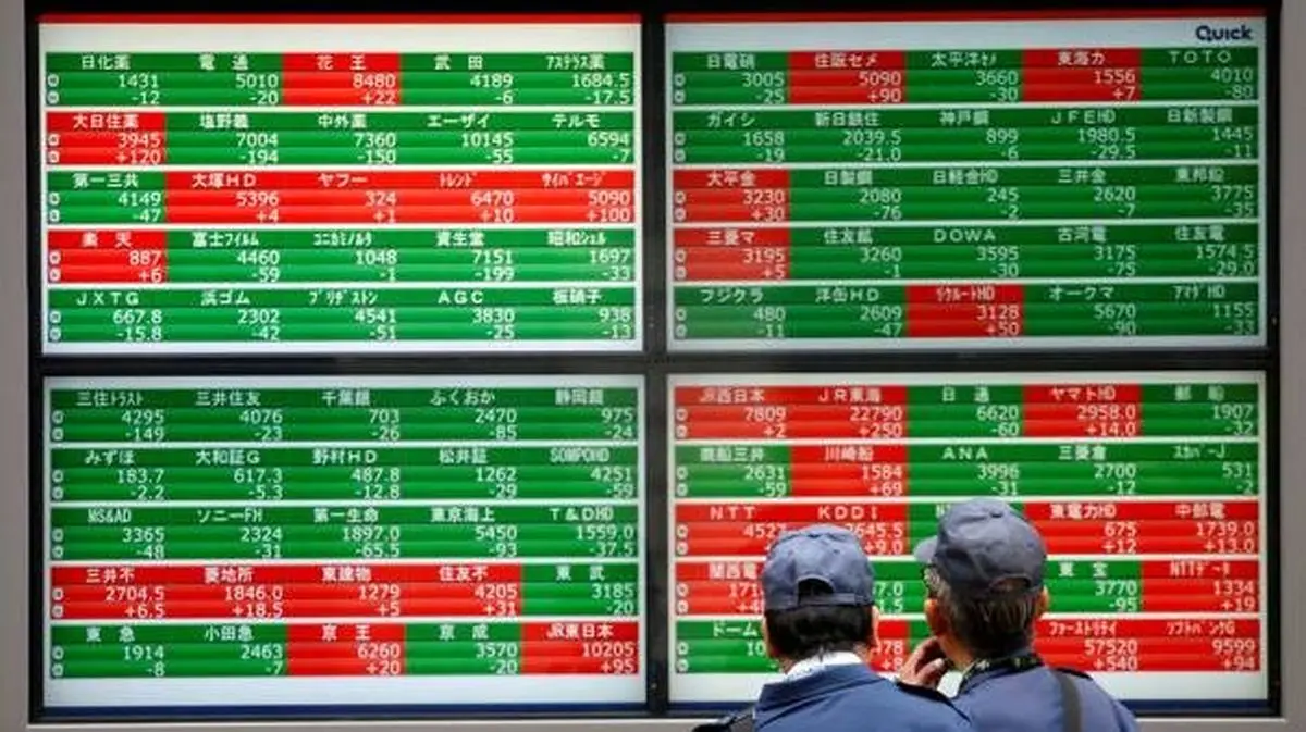 بورس‌های آسیایی در پایین‌ترین سطح ۶هفته اخیر