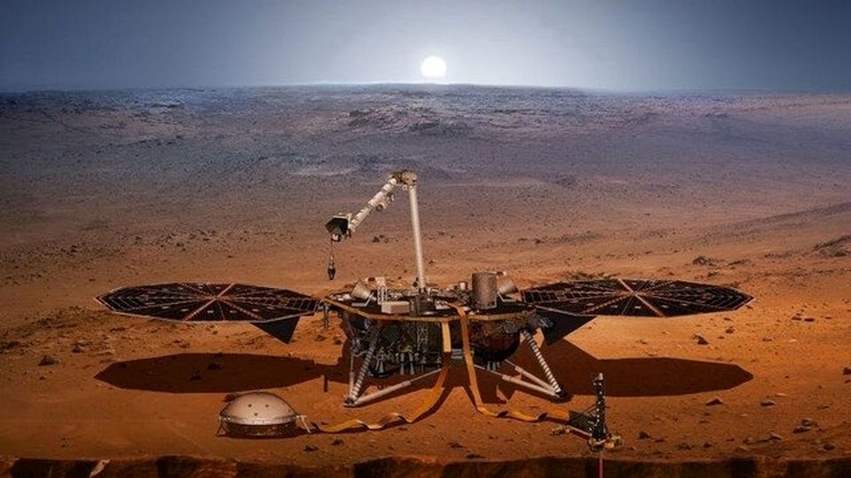 گرد و غبار مریخی، سطح "اینسایت" را پوشاند