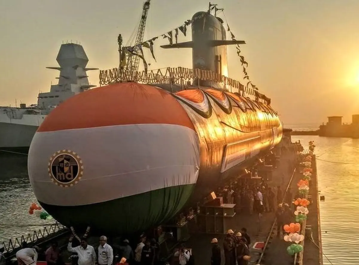 تصویری از زیردریایی جدید ارتش هند