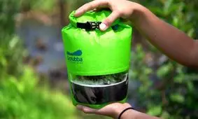 این ماشین لباسشویی در کف دست جا می گیرد