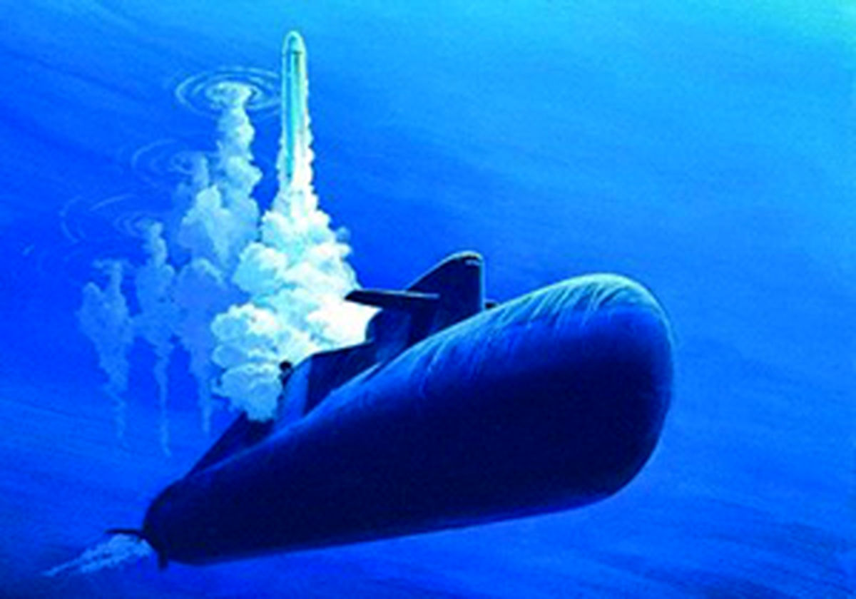 انیمیشنی از نحوه شلیک موشک بالستیک زیر دریایی اتمی روسیه