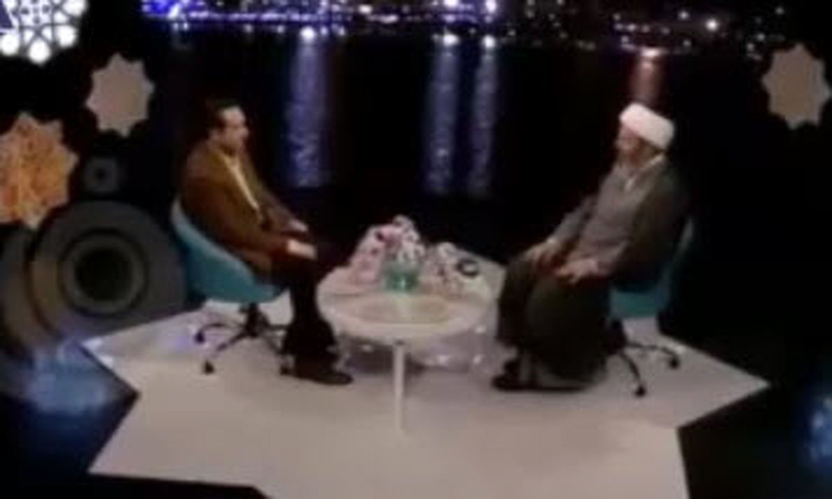 آوازخوانی یک روحانی روی آنتن زنده تلویزیون+ویدئو