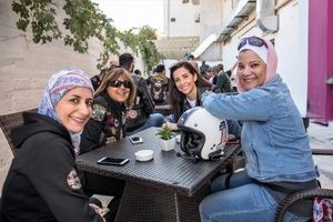 زنان موتورسوار در کشورهای عربی +تصاویر