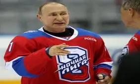 زمین خوردن پوتین در هاکی +تصاویر