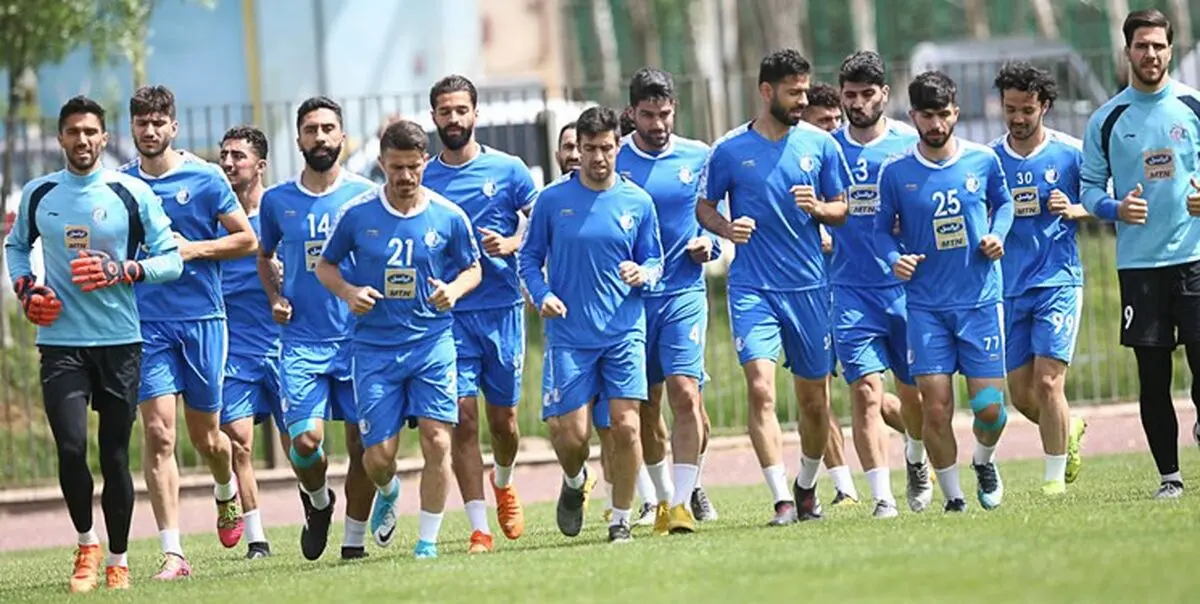 تمرین 6 بازیکن بزرگسالان استقلال زیر نظر سرمربی امید!