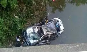 سقوط خودرو سواری با 4 کشته در شیروان