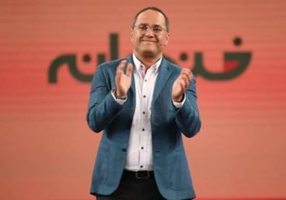 تقلید رامبد جوان از کاریکاتور خودش+عکس