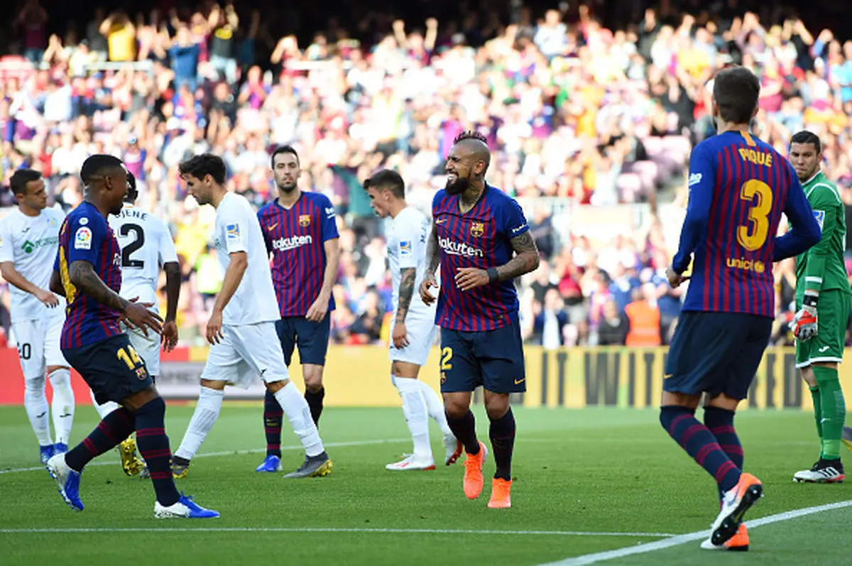 بارسلونا 2 - 0 ختافه؛ پیروزی بی دردسر