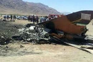 سقوط هواپیمای نظامی در اصفهان