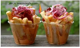 سیب زمینی سرخ کرده با سس مخصوص به سبک لاتین