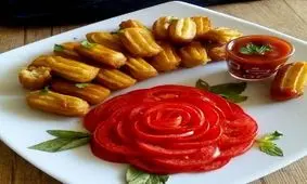 طرز تهیه کوکو سیب زمینی بامیه ای