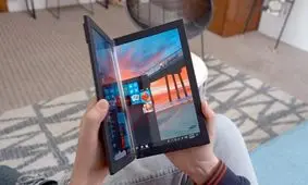 رونمایی از اولین لپ‌تاپ با نمایشگر تاشو+تصاویر