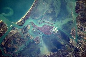 تصویر خارق‌العاده فضایی از شهر ونیز ایتالیا