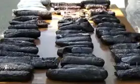 کشف ۳۷ کیلوگرم تریاک از یک دستگاه کامیون + فیلم