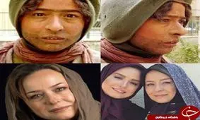 آزيتا حاجيان و گریم عجیب و غریبش + عکس