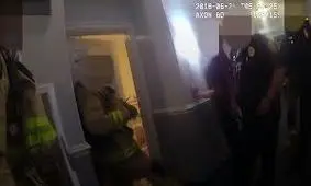 فیلم | درگیری مسلحانه از نمای دوربین لباس پلیس