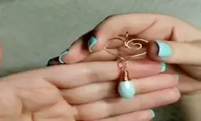 آموزش ساخت گوشواره با سیم