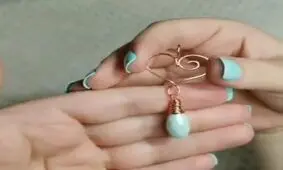 آموزش ساخت گوشواره با سیم