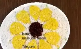 آموزش تزیین برنج با قالب