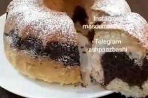 طرز تهیه کیک دو رنگ