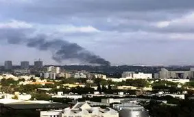 آتش سوزی مهیب در یک مرکز نظامی در تل آویو