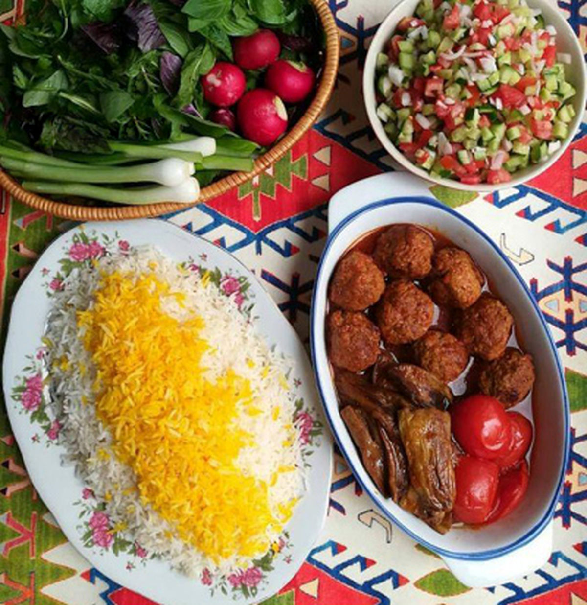 طرز تهیه گوشت قلقلی و بادمجان