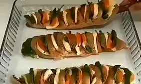 طرز تهیه مرغ پنیری با سبزیجات